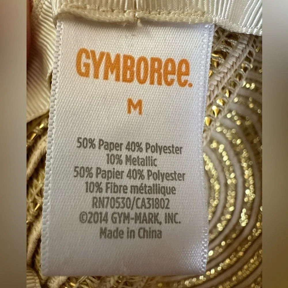 Gymboree Sunny Citrus 2014 Natural Gold Straw Sun Hat Girls‎ Medium